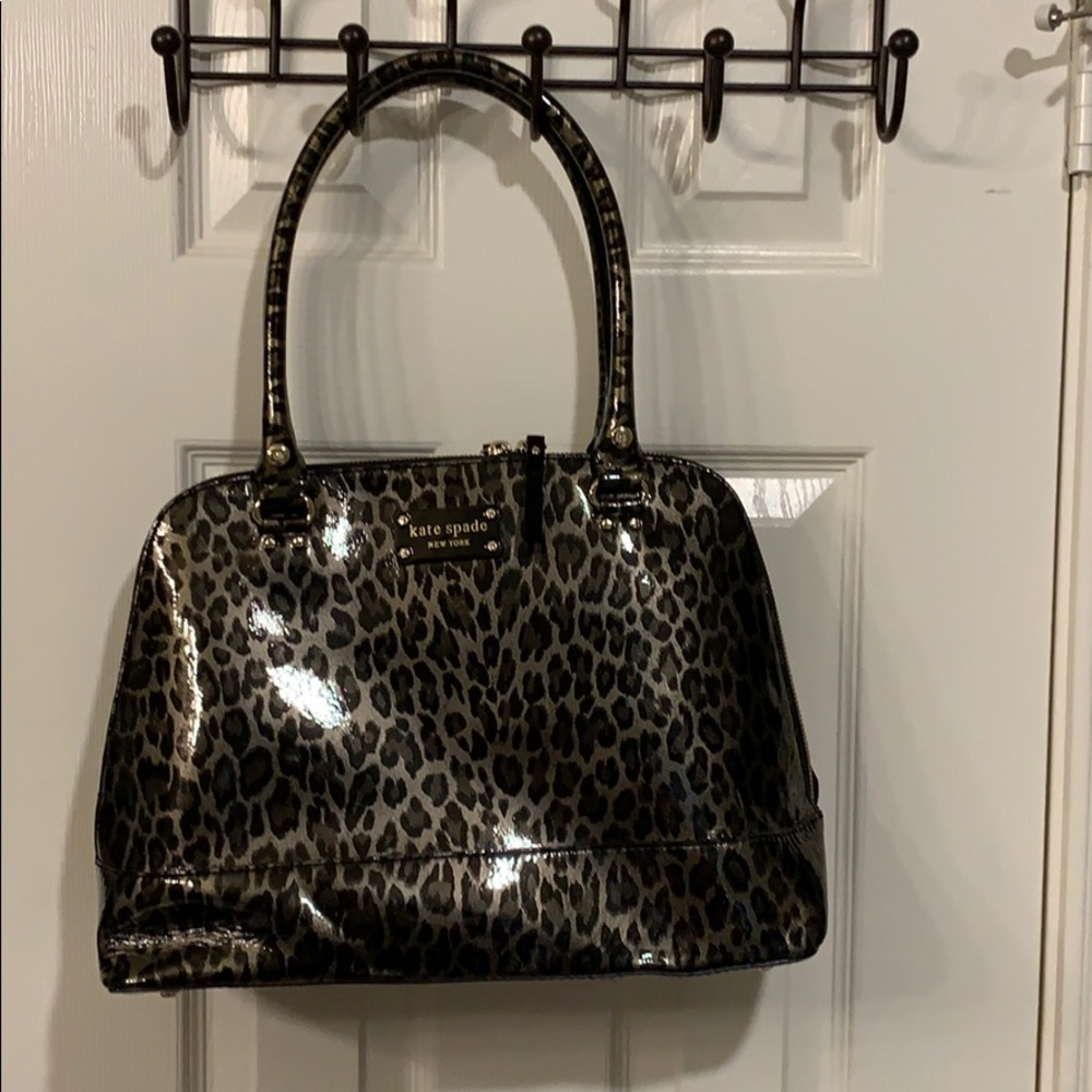 Kate Spade leopard satchel